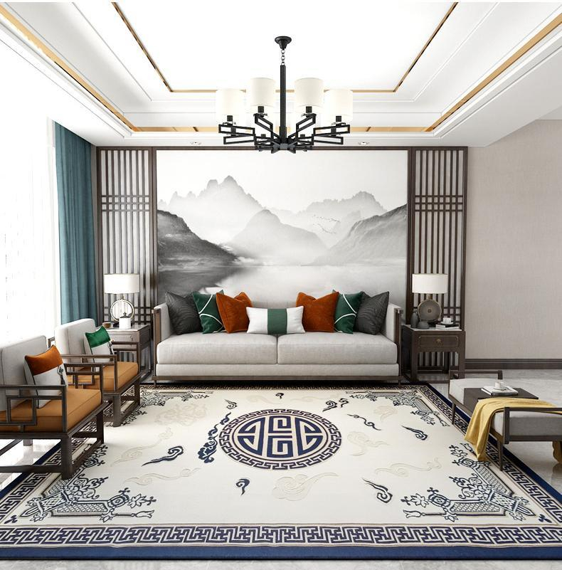 中式风格与新中式风格地毯